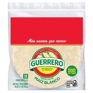 Guerrero White Corn Tortillas, 18 ct