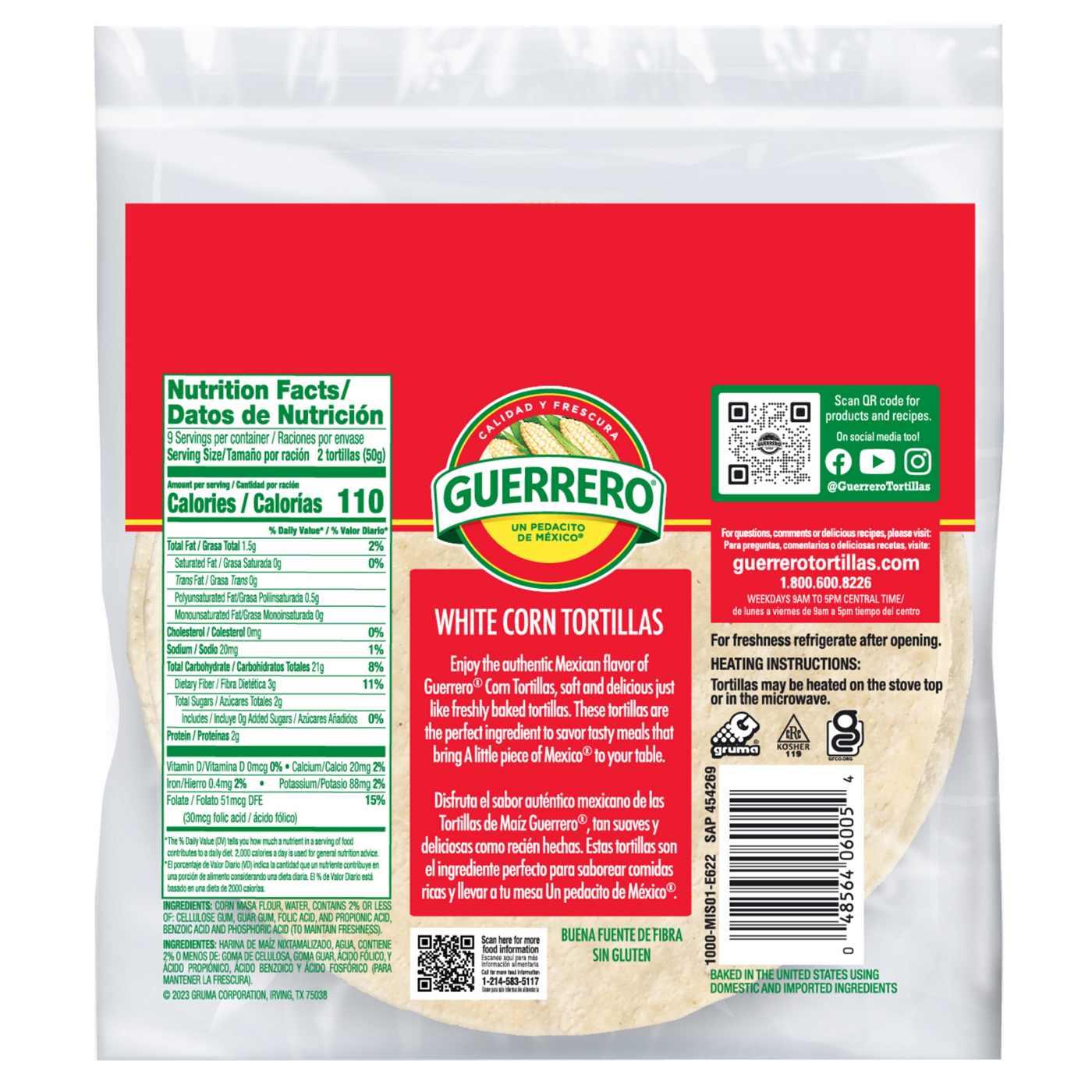 Guerrero Corn Tortillas 18 Count; image 3 of 6