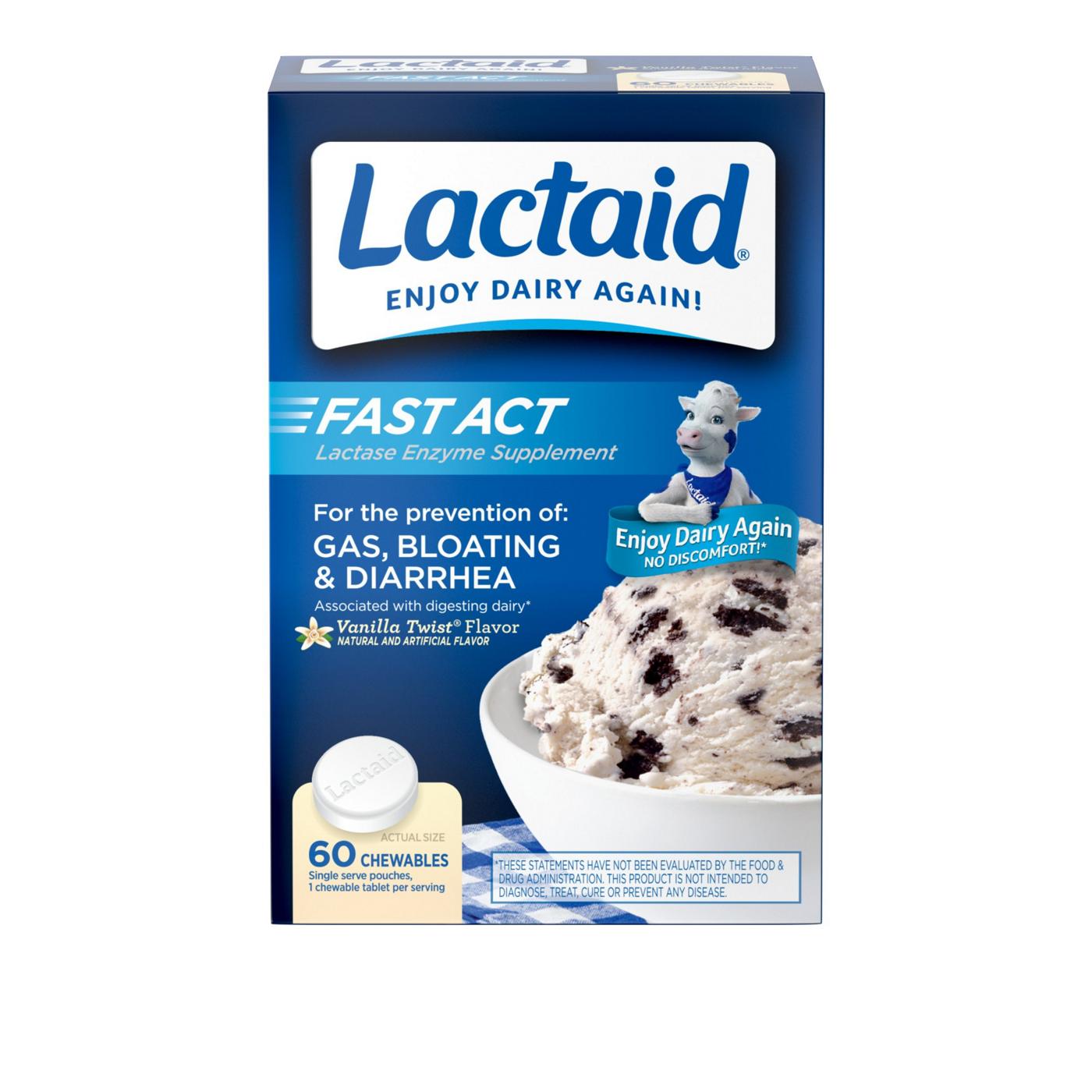 Lactaid Fast Act Chewables - Vanilla Twist; image 1 of 5