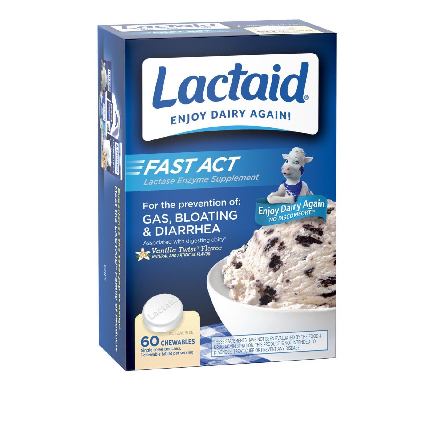 Lactaid Fast Act Lactose Relief Chewables - Vanilla Twist; image 5 of 5