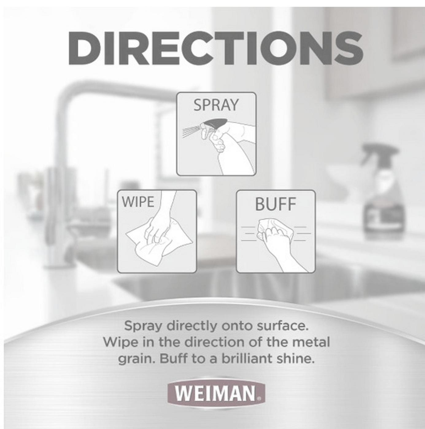 Weiman Stainless Steel Cleaner & Polish Spray; image 4 of 10