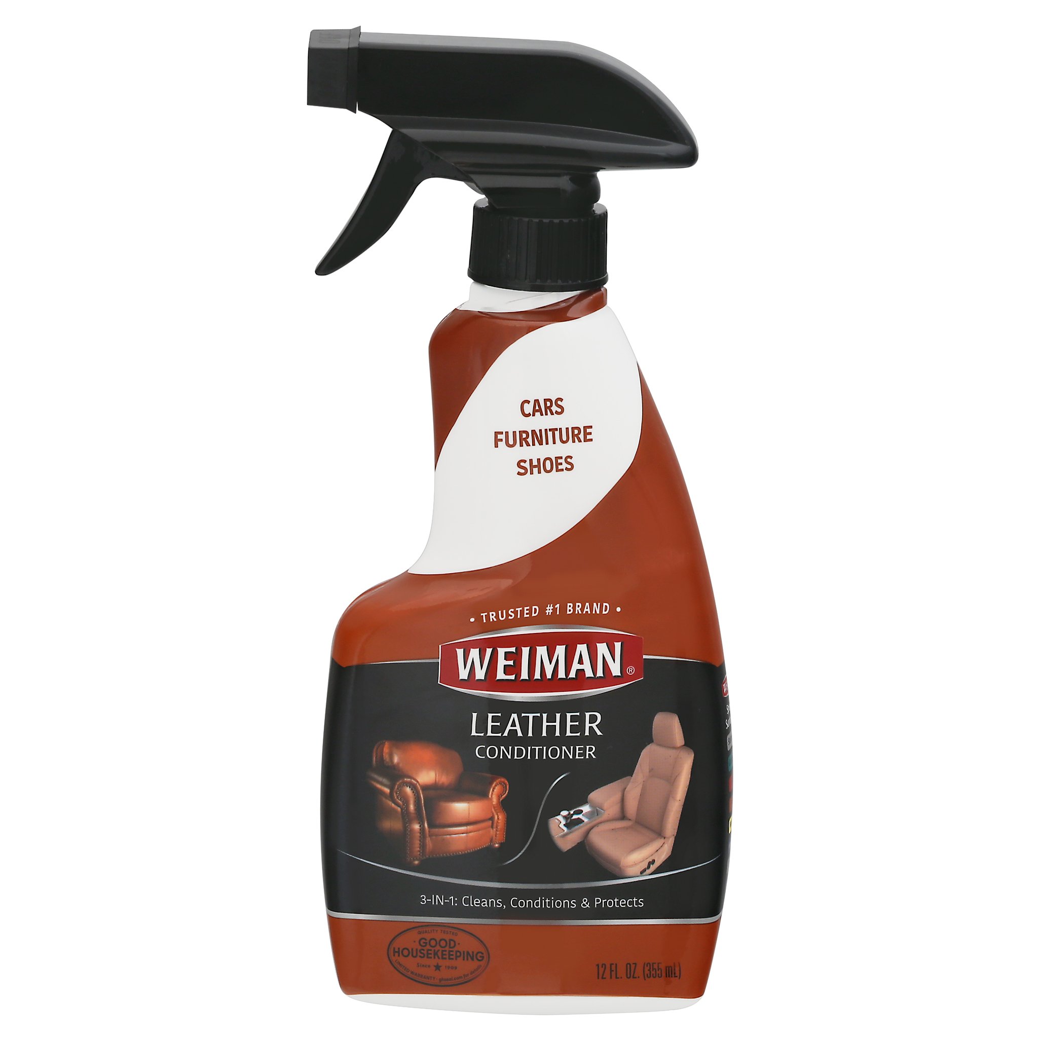 Leather Cleaner Conditioner with Sprayer + Suede Microfiber Cloths