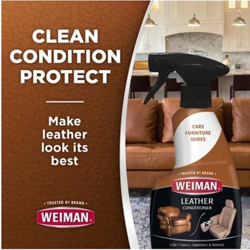 Weiman Leather Cleaner & Conditioner Spray, 12 oz