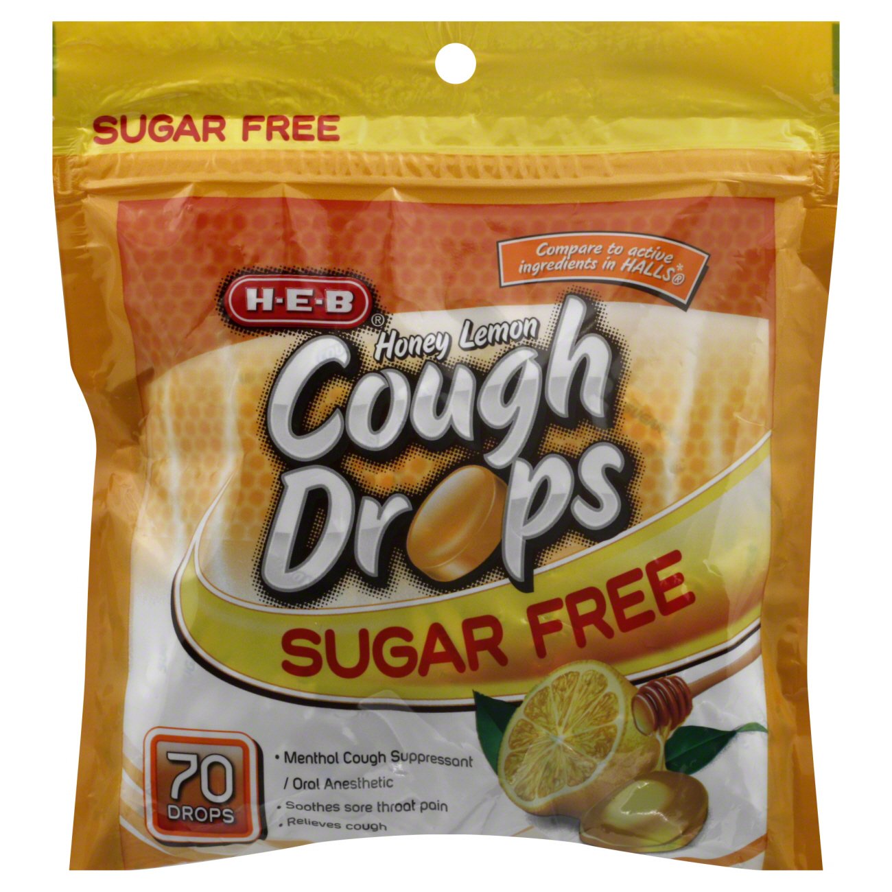 H-E-B Sugar Free Honey Lemon Cough Drops - Shop Cough, Cold & Flu At H-E-B