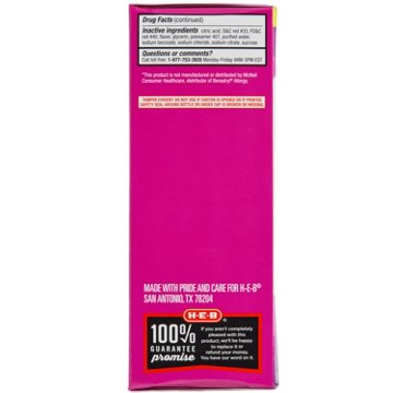 H-E-B Children’s Allergy Relief Diphenhydramine  Liquid – Cherry Flavor, 8 oz