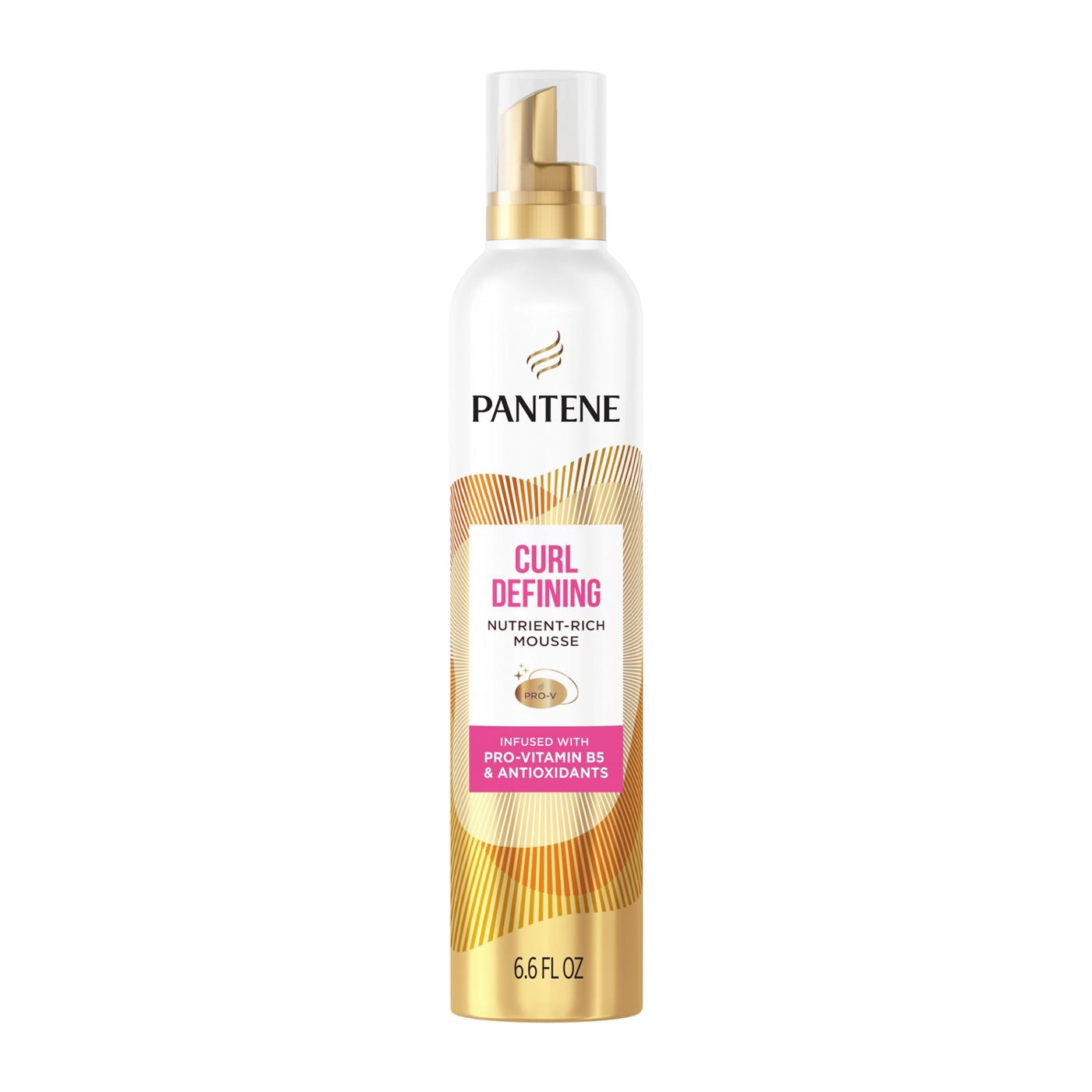 Pantene Curl Defining Mousse, Pro-Vitamin B5 and Antioxidant Formula, Moisture Lock, 6.6 oz; image 1 of 9