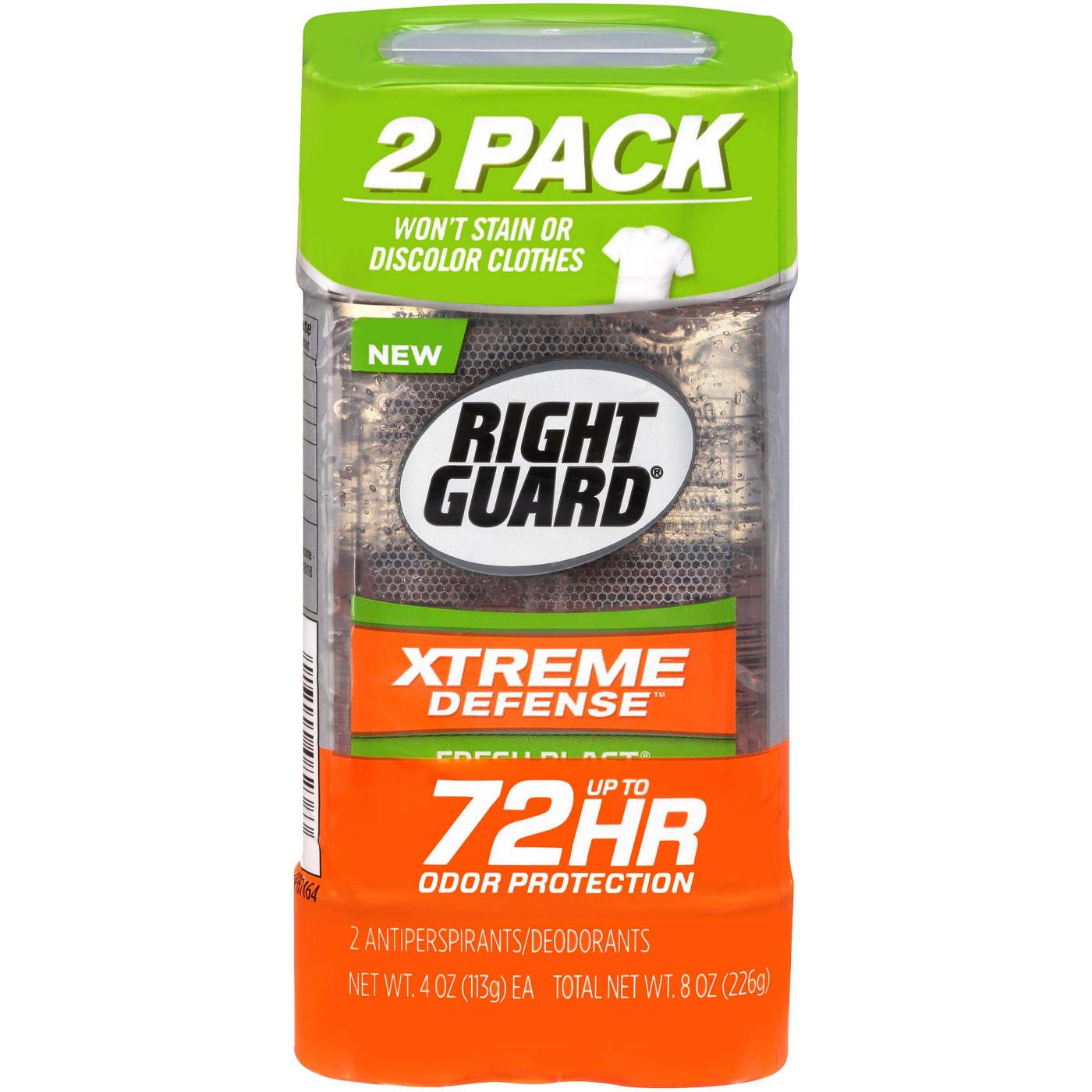 Right Guard Xtreme Defense Antiperspirant Deodorant Gel, Fresh Blast; image 1 of 5