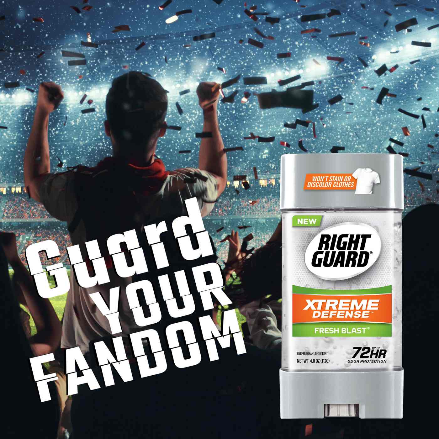 Right Guard Xtreme Defense Antiperspirant Deodorant Gel, Fresh Blast; image 2 of 5