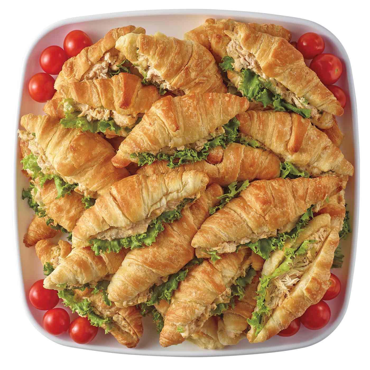 H-E-B Deli Large Party Tray - Rotisserie Chicken Salad Croissant Sandwiches; image 2 of 2