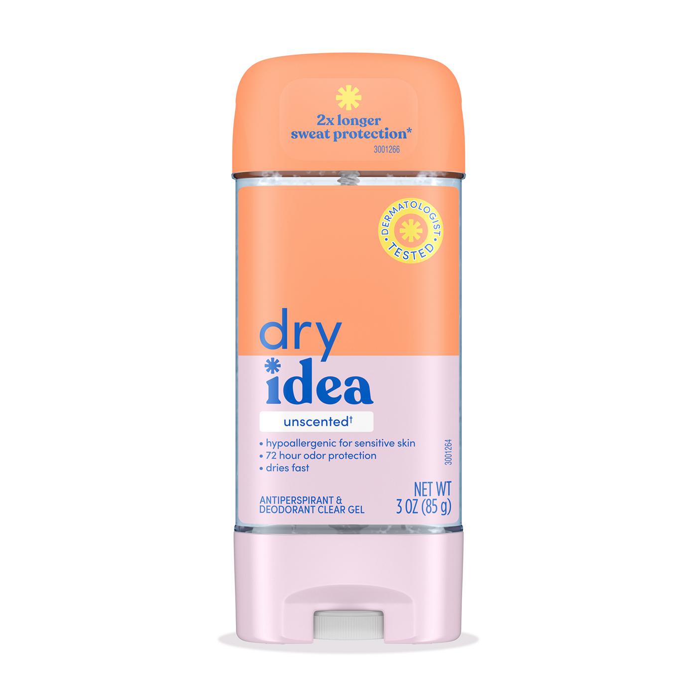 Dry Idea Antiperspirant Deodorant Gel - Unscented; image 1 of 7