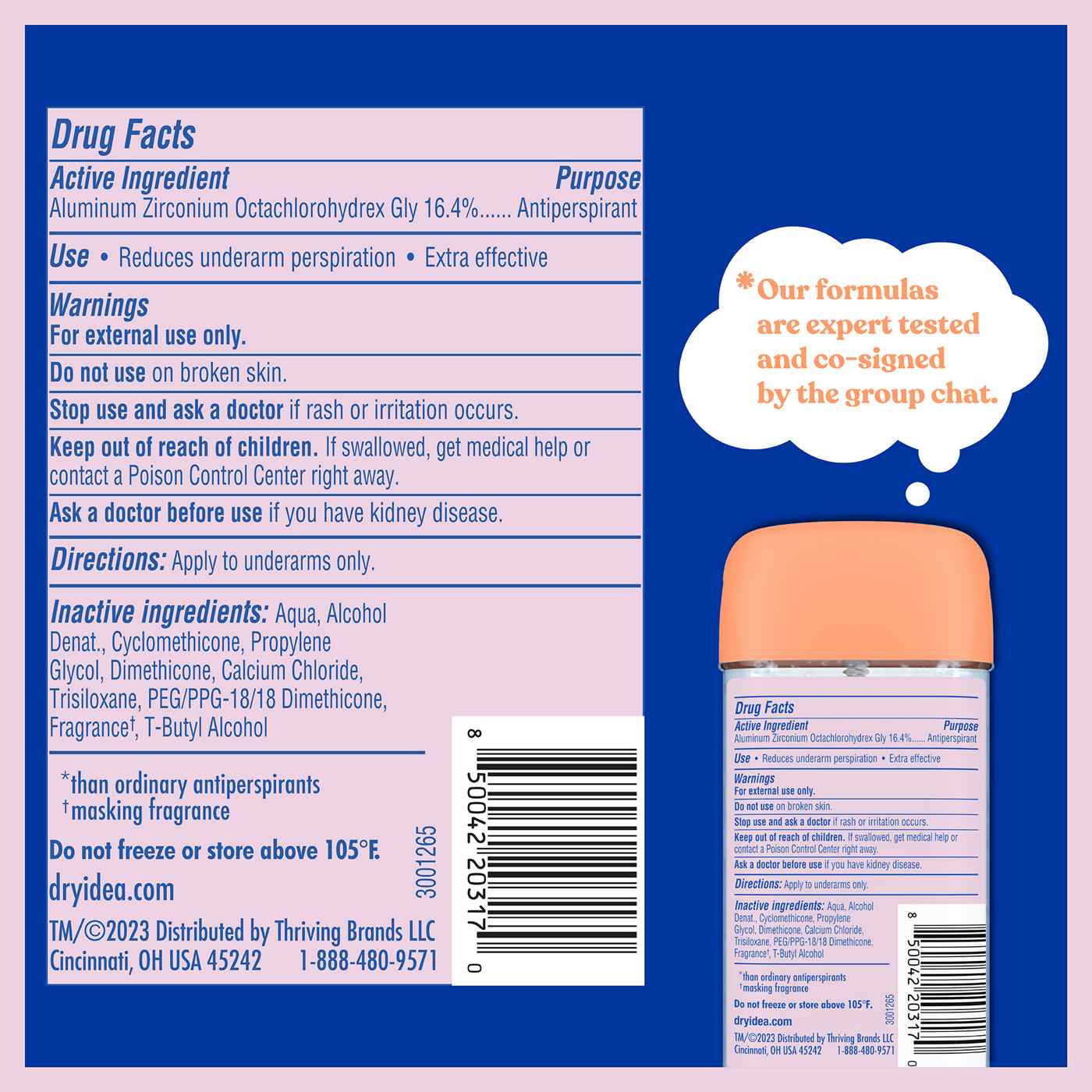 Dry Idea Antiperspirant Deodorant Gel - Unscented; image 2 of 7