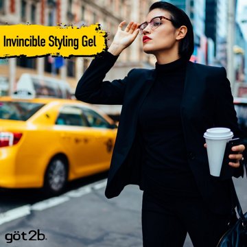 Got2b Ultra Glued Invincible Styling Hair Gel, 6 oz