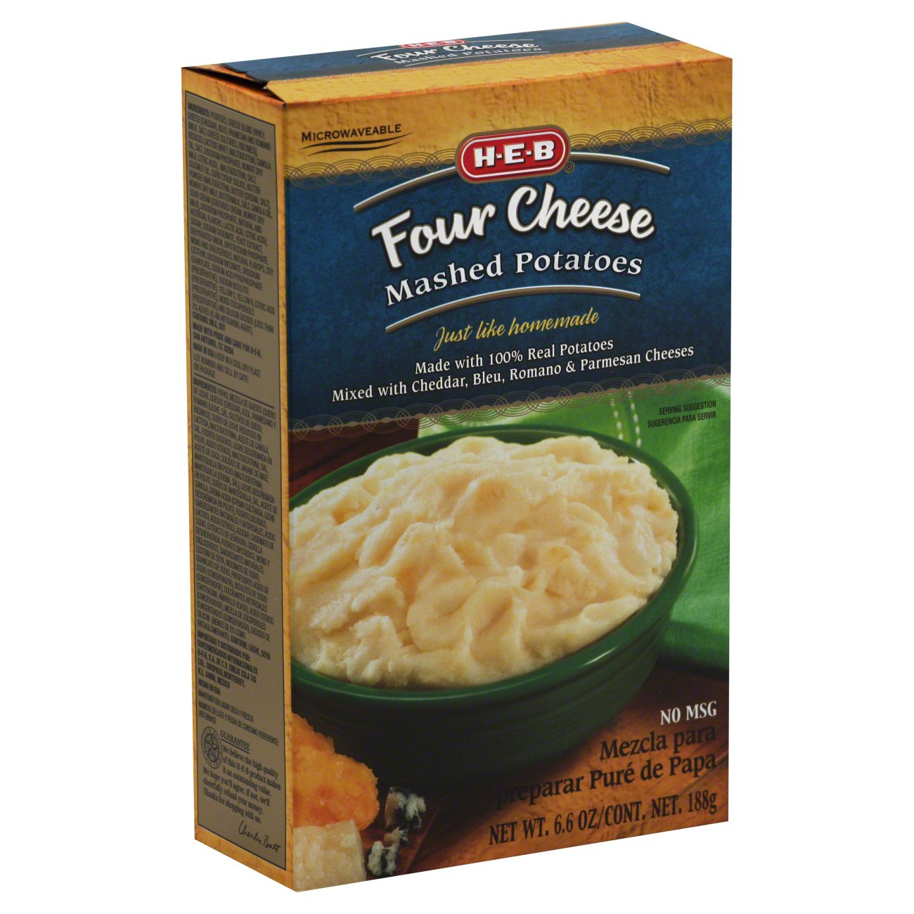 H-E-B Four Cheese Mashed Potatoes - Shop Pantry Meals At H-E-B