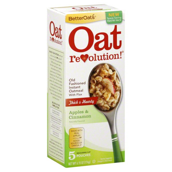 Better Oats Oat Revolution! Apples & Cinnamon Old Fashioned Oatmeal