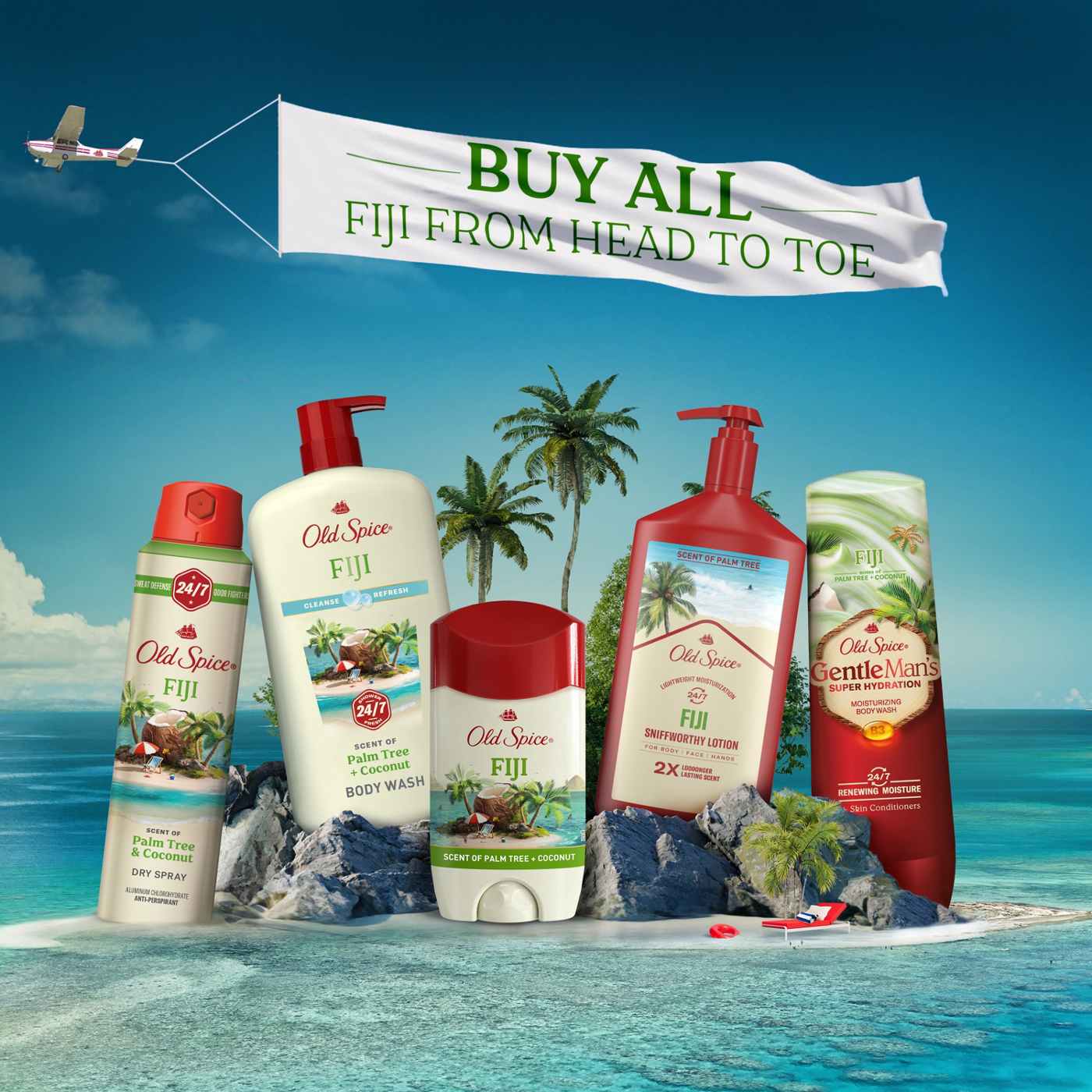 Old Spice Men's Antiperspirant  Deodorant - Fiji; image 7 of 10