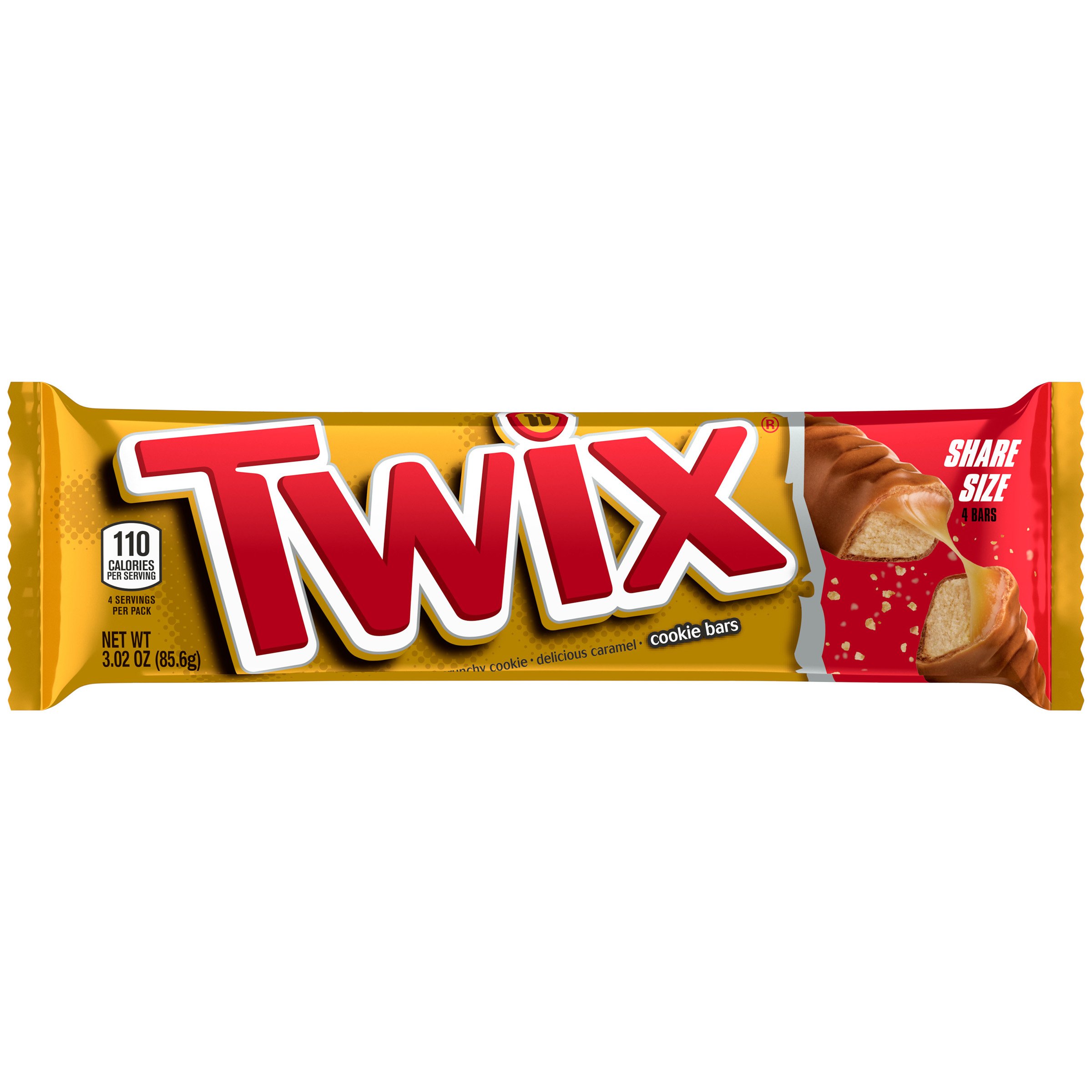 Twix Caramel & Chocolate Cookie Share Size Candy Bar - Shop Candy at H-E-B