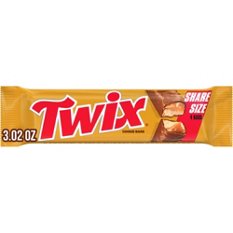 Twix Caramel Chocolate Cookie Candy Bar - Share Size, 3.02 oz