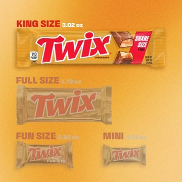 Twix Caramel Chocolate Cookie Candy Bar - Share Size
