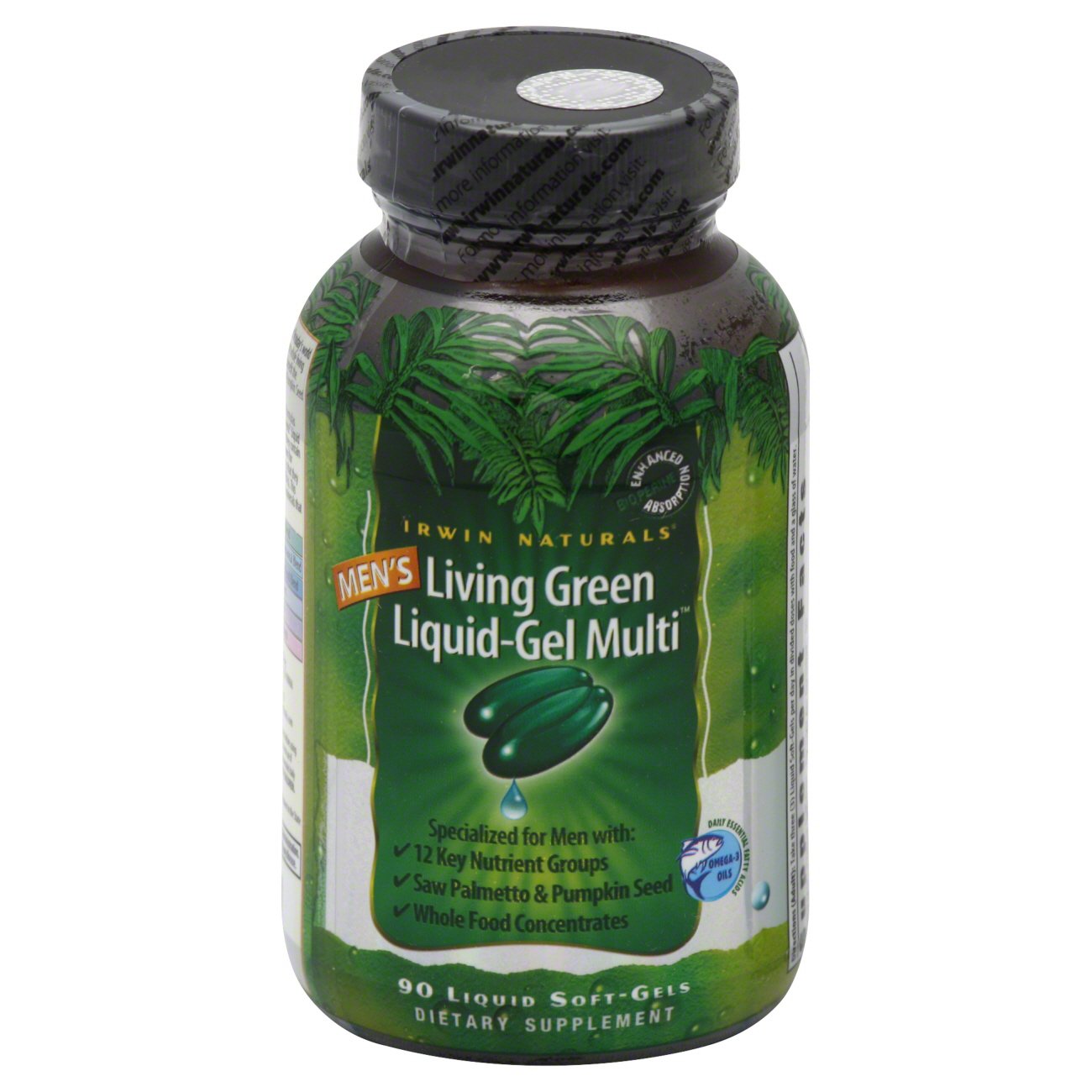 Irwin Naturals Men&amp;#39;s Living Green Liquid-Gel Multi Liquid Soft Gels ...