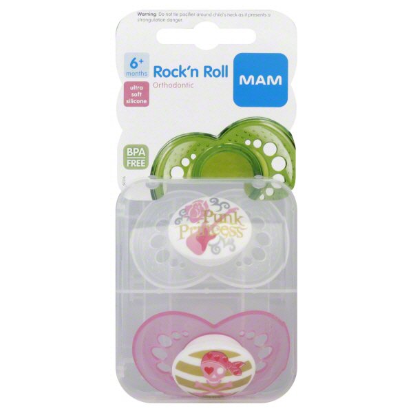 MAM Orthodontic Rock'n Roll Pacifiers (6+ Months) - Shop Pacifiers at H-E-B