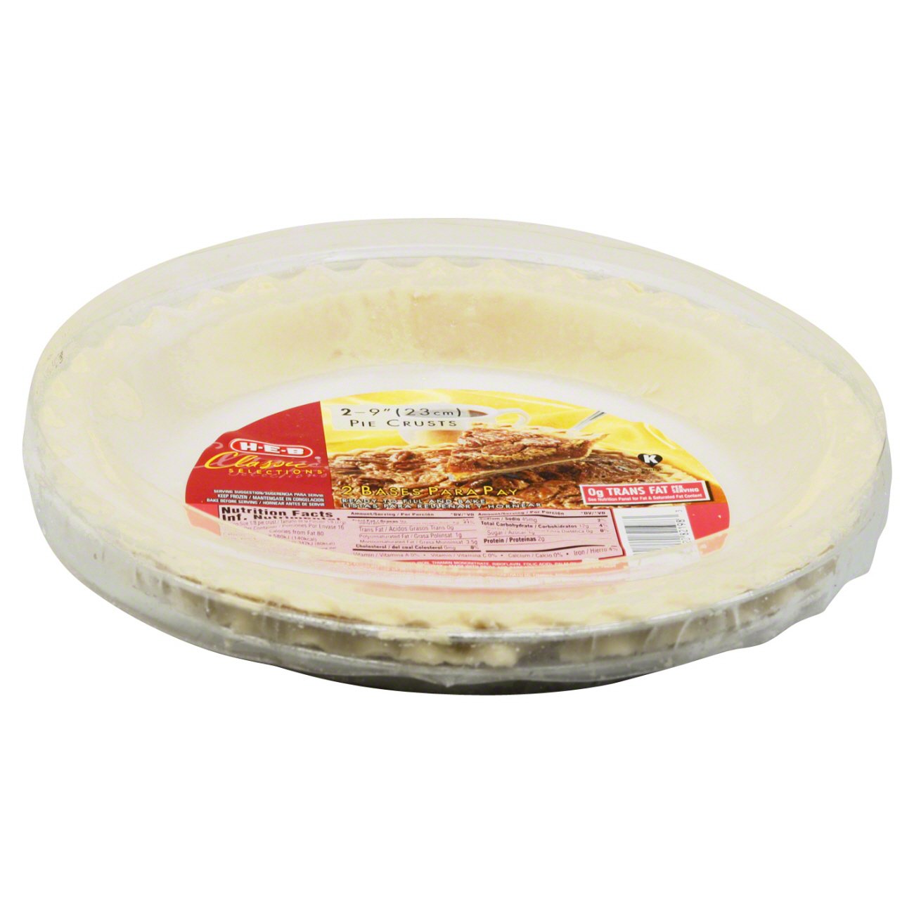 HEB Classic Selections 9 Inch Pie Crusts Shop Desserts & pastries