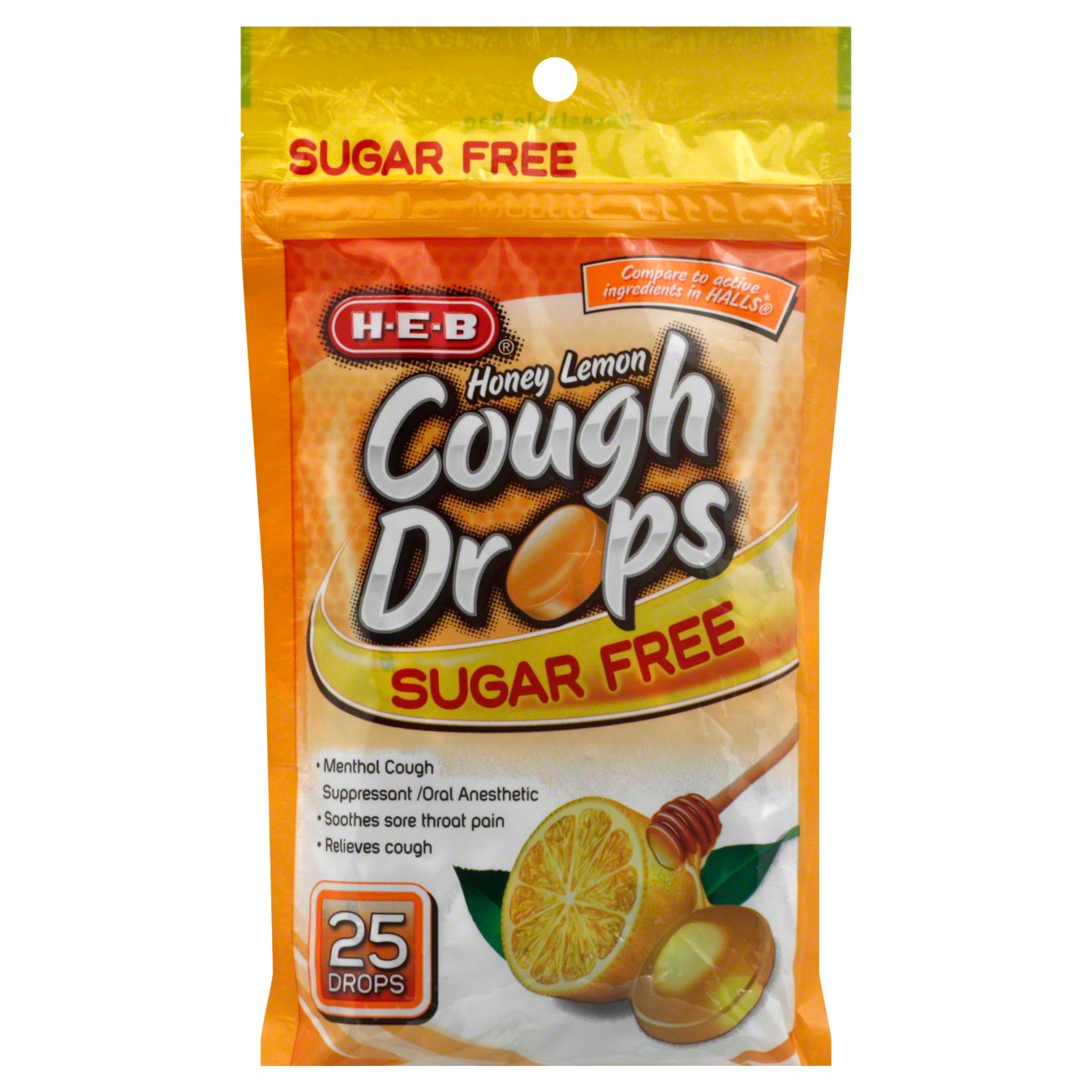 H-E-B Sugar Free Honey Lemon Cough Drops - Shop Cough, Cold & Flu At H-E-B