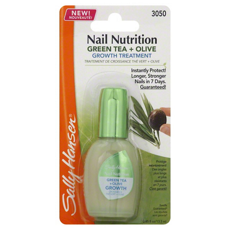Sally Hansen Nail Nutrition Green Tea + Olive Growth Treatment - Shop Nails  at H-E-B