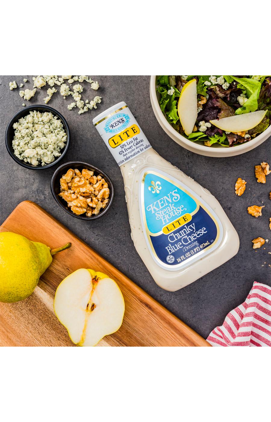 Ken's Steak House Lite Chunky Blue Cheese Dressing Shop Salad