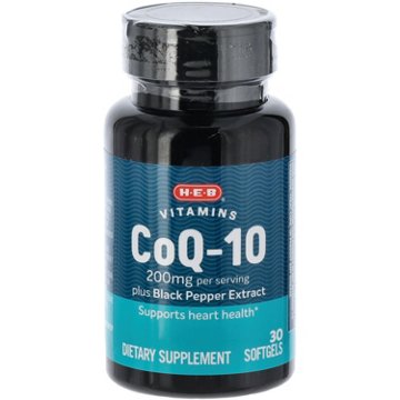 H-E-B Vitamins Extra Strength Co Q-10 200 mg Softgels, 30 ct