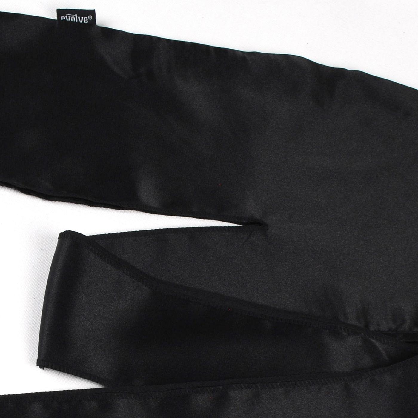 Firstline Evolve Satin Wrap Scarf - Black; image 3 of 5