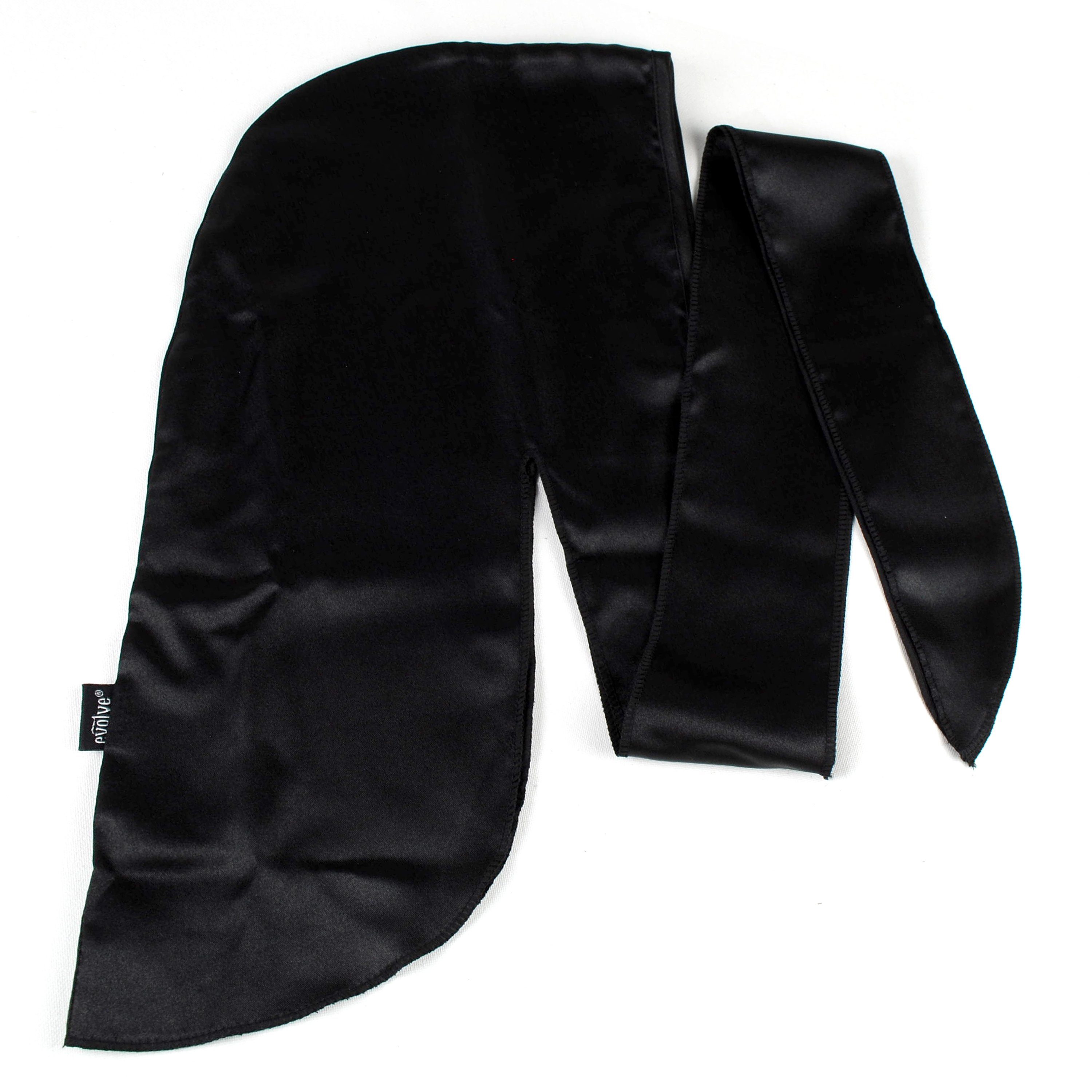 Evolve Satin Edge Wrap Scarf #1772 Black