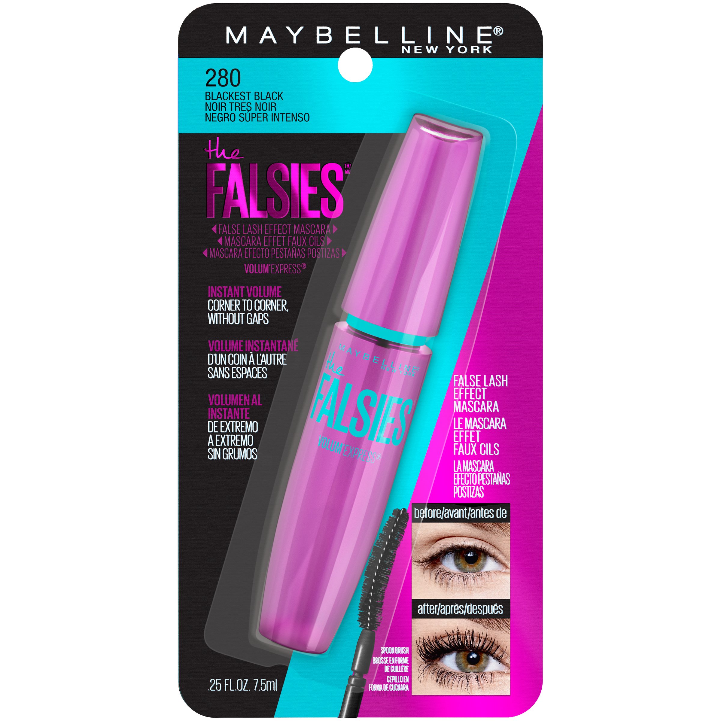 Mascara H-E-B Blackest Shop Falsies Mascara The Black Maybelline at Washable -