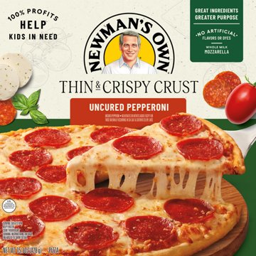 Newman's Own Uncured Pepperoni Thin & Crispy Crust Frozen Pizza