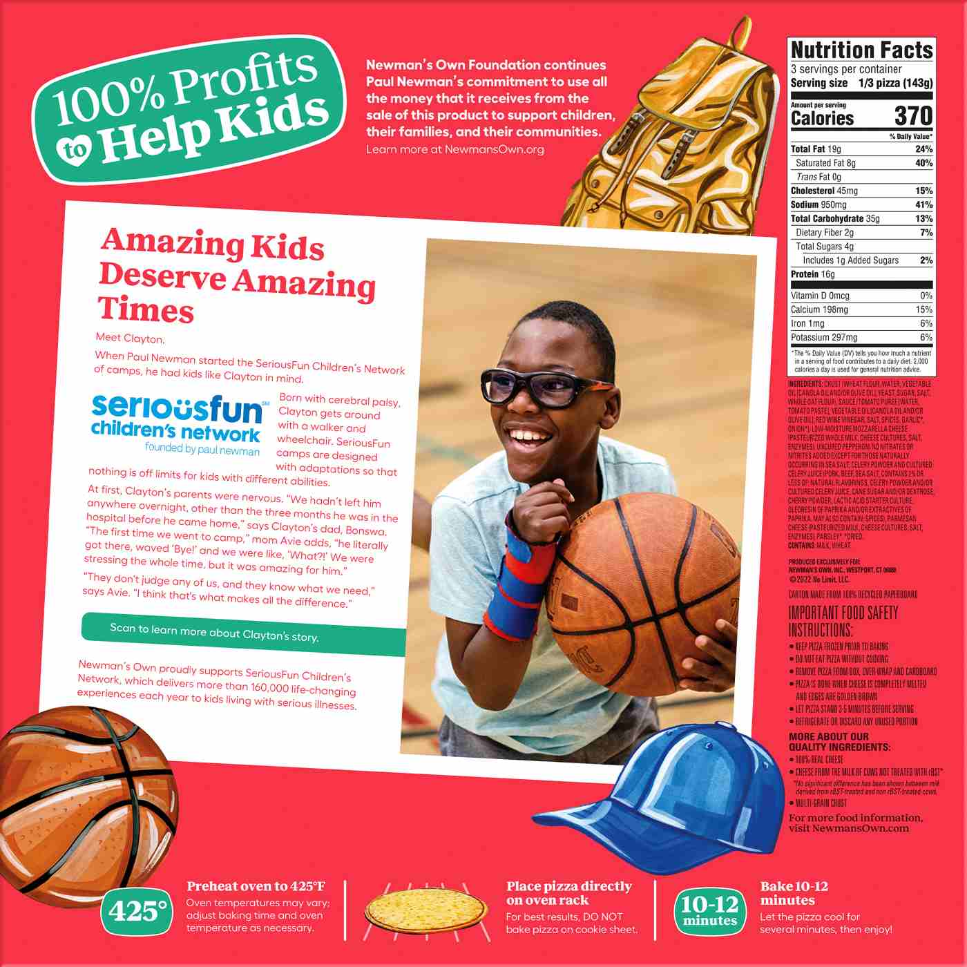 Newman's Own Thin & Crispy Uncured Pepperoni Frozen Pizza; image 3 of 6