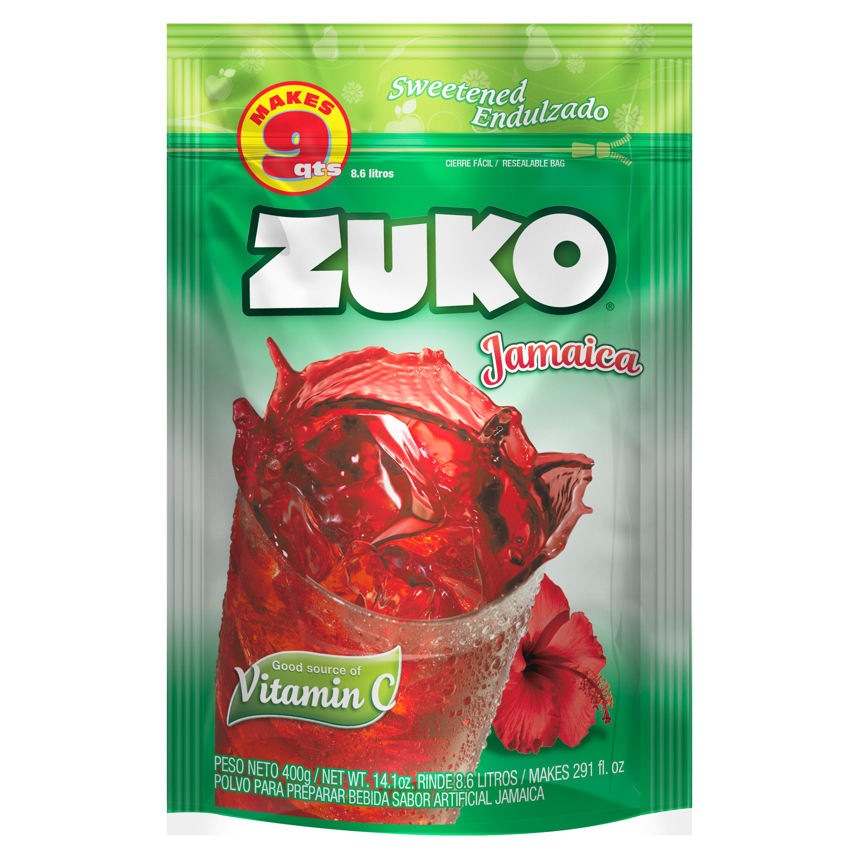 Zuko Jamaica Drink Mix, 14.1 oz | Joe V's Smart Shop | Low Prices