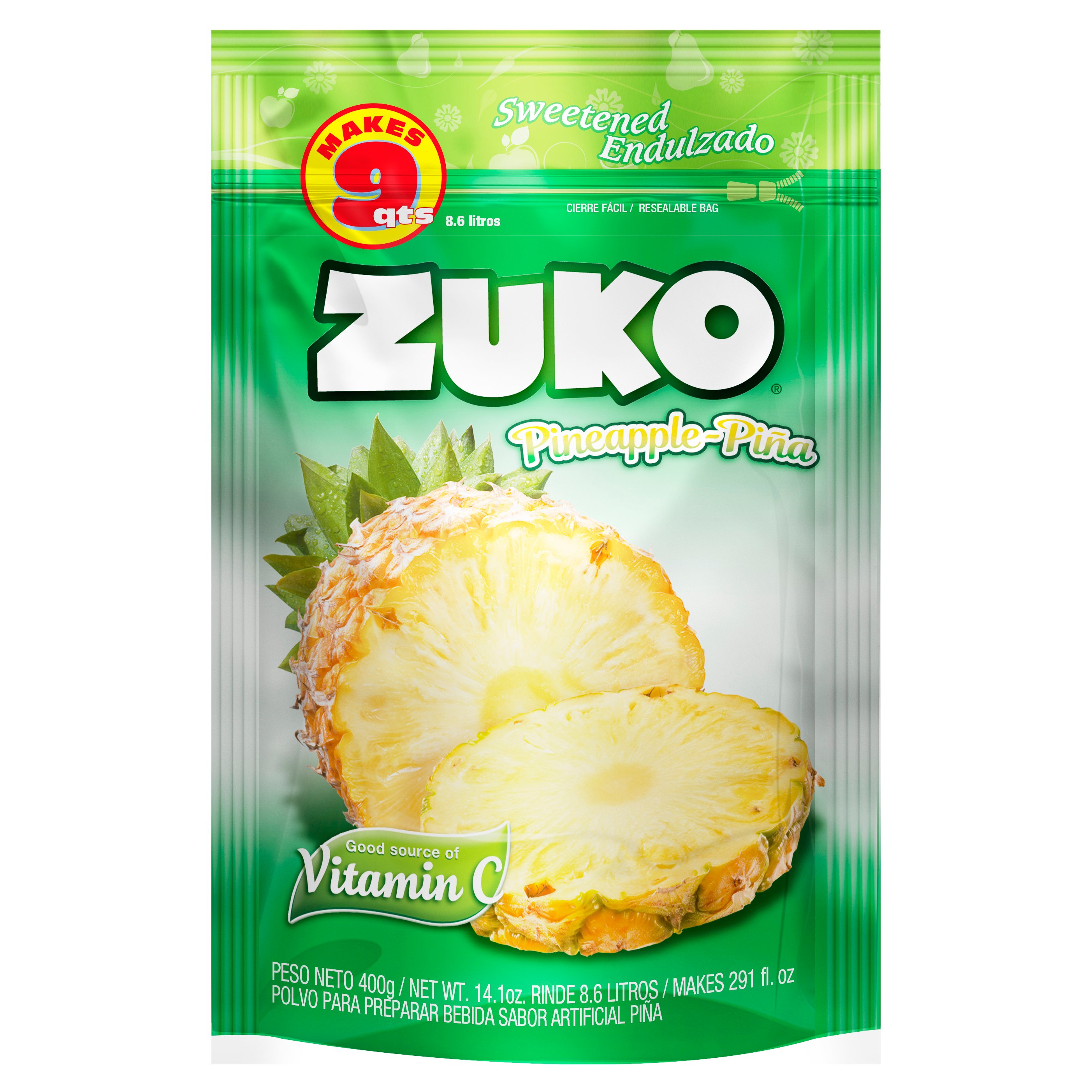 Zuko Pineapple Drink Mix Shop Mixes & Flavor Enhancers at HEB