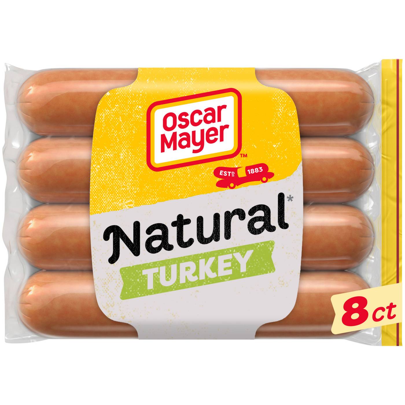 Oscar Mayer Natural Turkey Hot Dogs; image 1 of 7