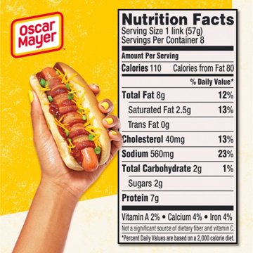 Oscar Mayer Natural Turkey Hot Dogs, 8 ct