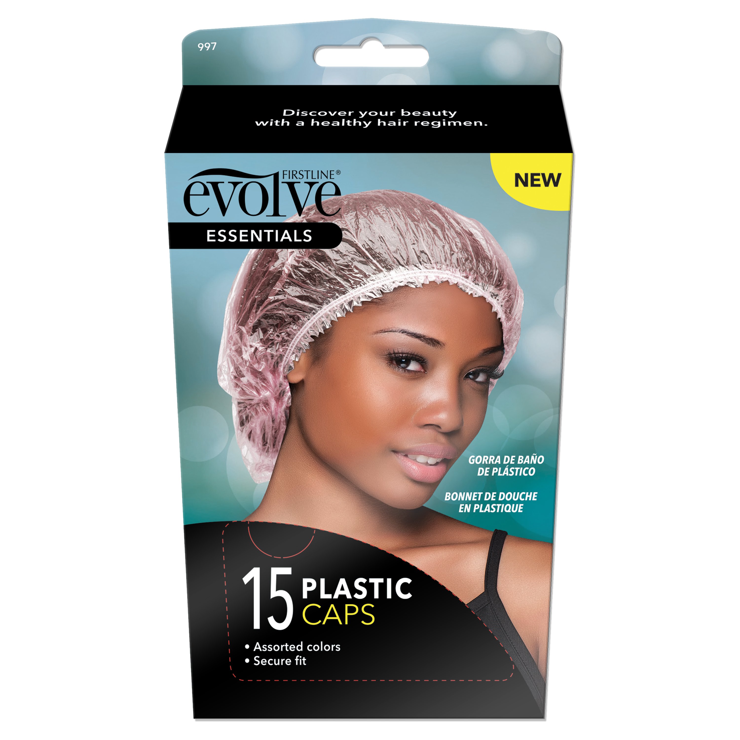 clear plastic hair caps