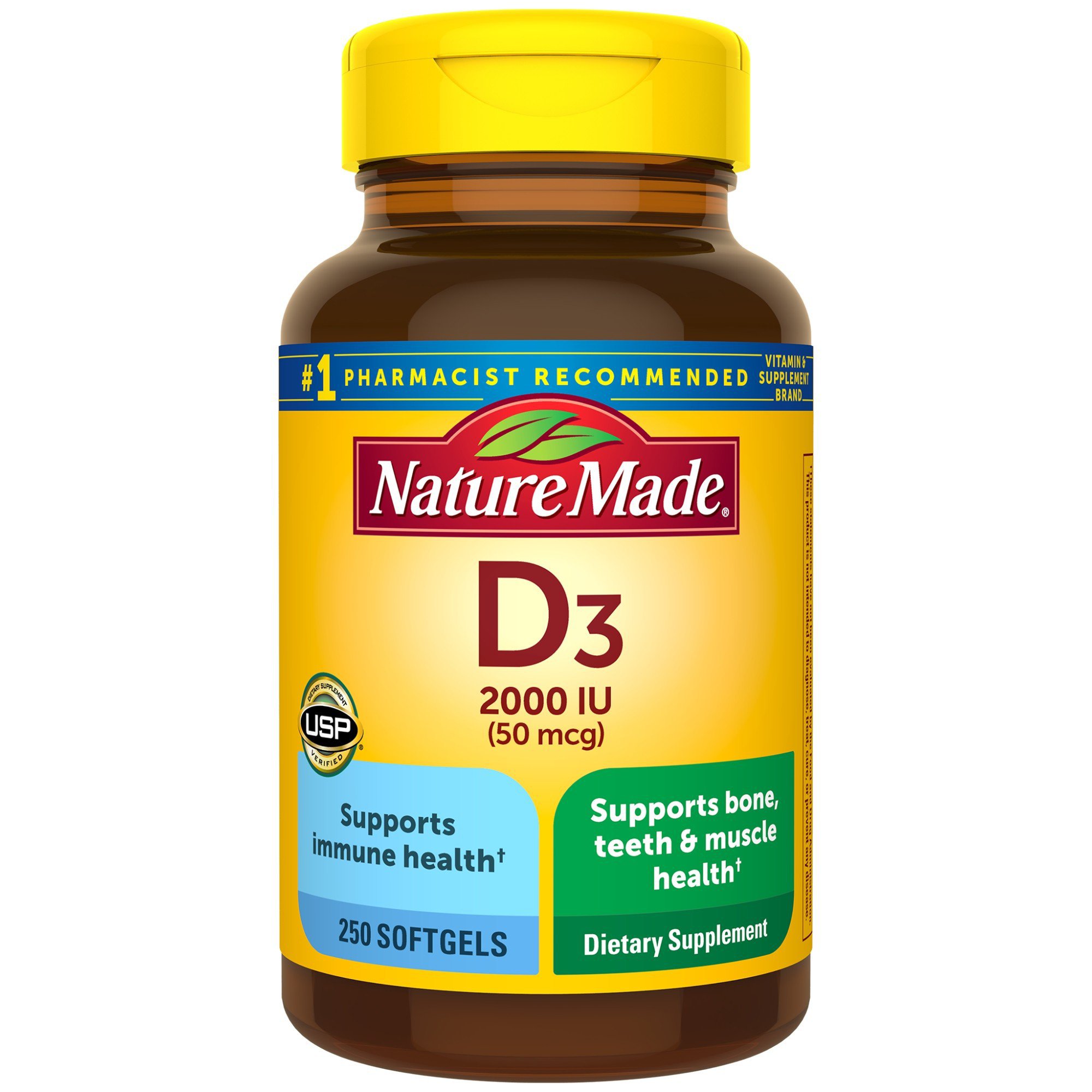 Nature D3 2000 IU Liquid Softgels - Shop & Supplements at