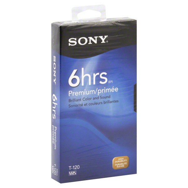 Sony 120 Minute VHS Tape - Shop Connection Cables at H-E-B
