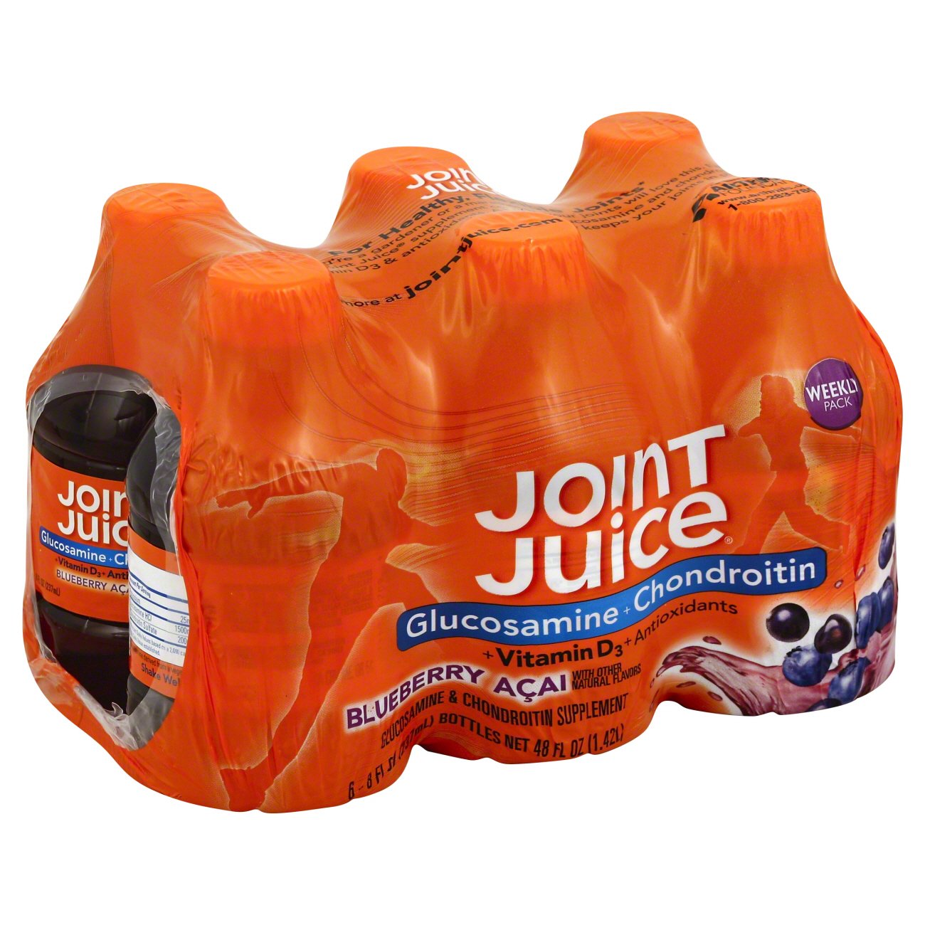 Joint Juice Glucosamine + Chondroitin Blueberry Acai 6 pk Shop Diet