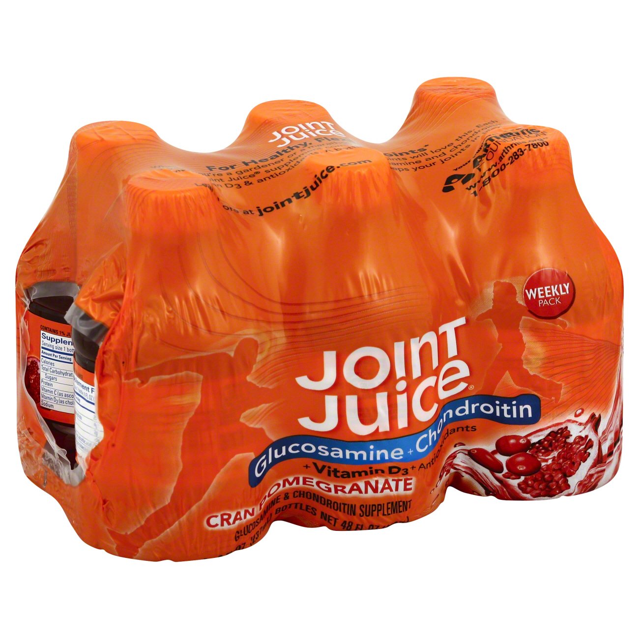 Joint Juice Glucosamine + Chondroitin Cran Pomegranate 6 pk Shop Diet & Fitness at HEB