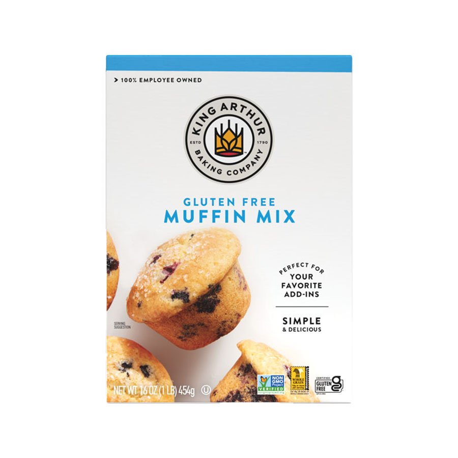 King Arthur Gluten Free Vanilla Muffin Base Muffin Mix ...