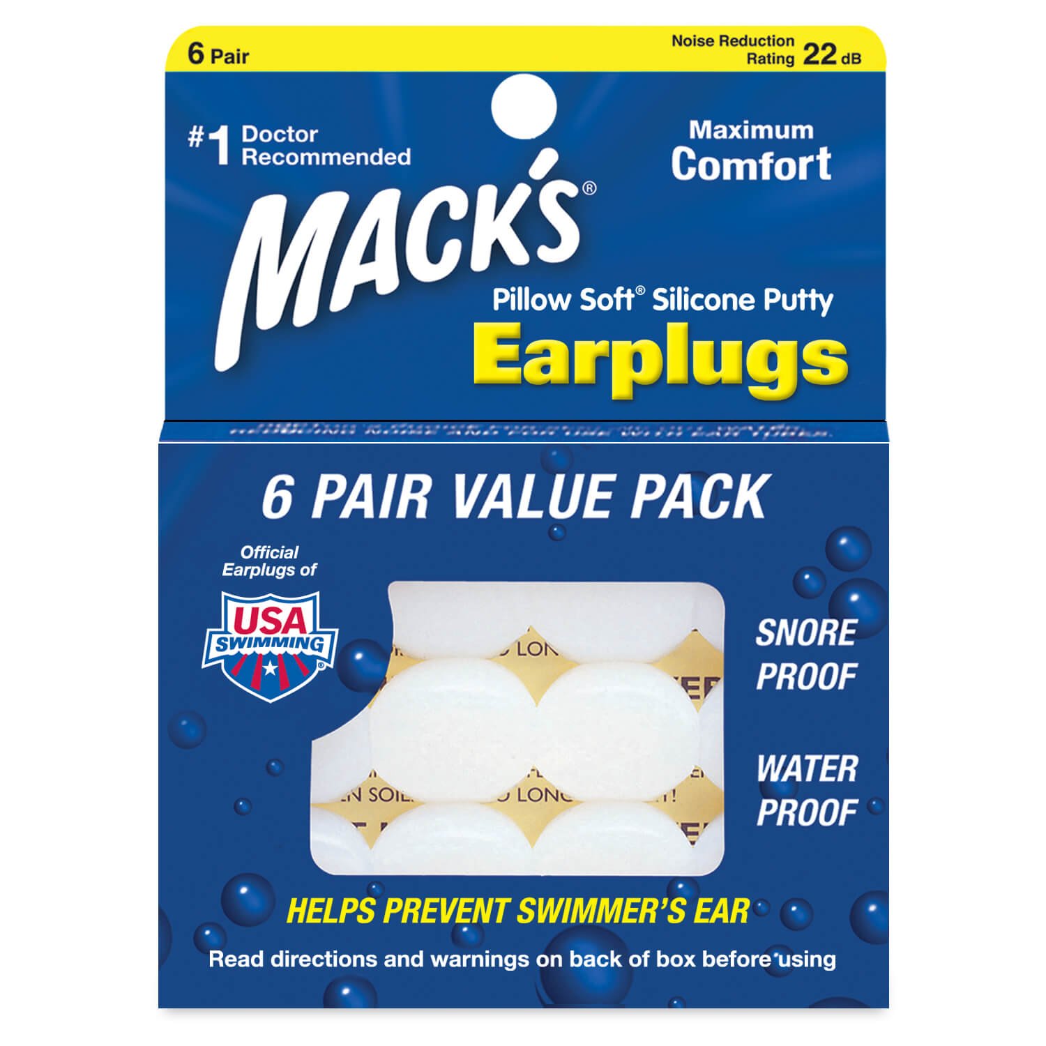 Mack's Pillow Soft Silicone Putty Earplug Shop Ear plugs at HEB
