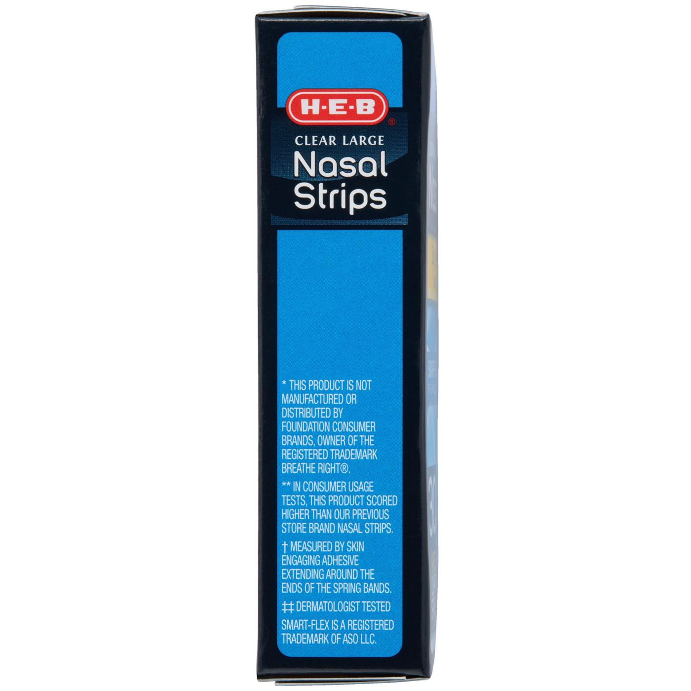H-E-B Clear Nasal Strips - Large; image 4 of 4
