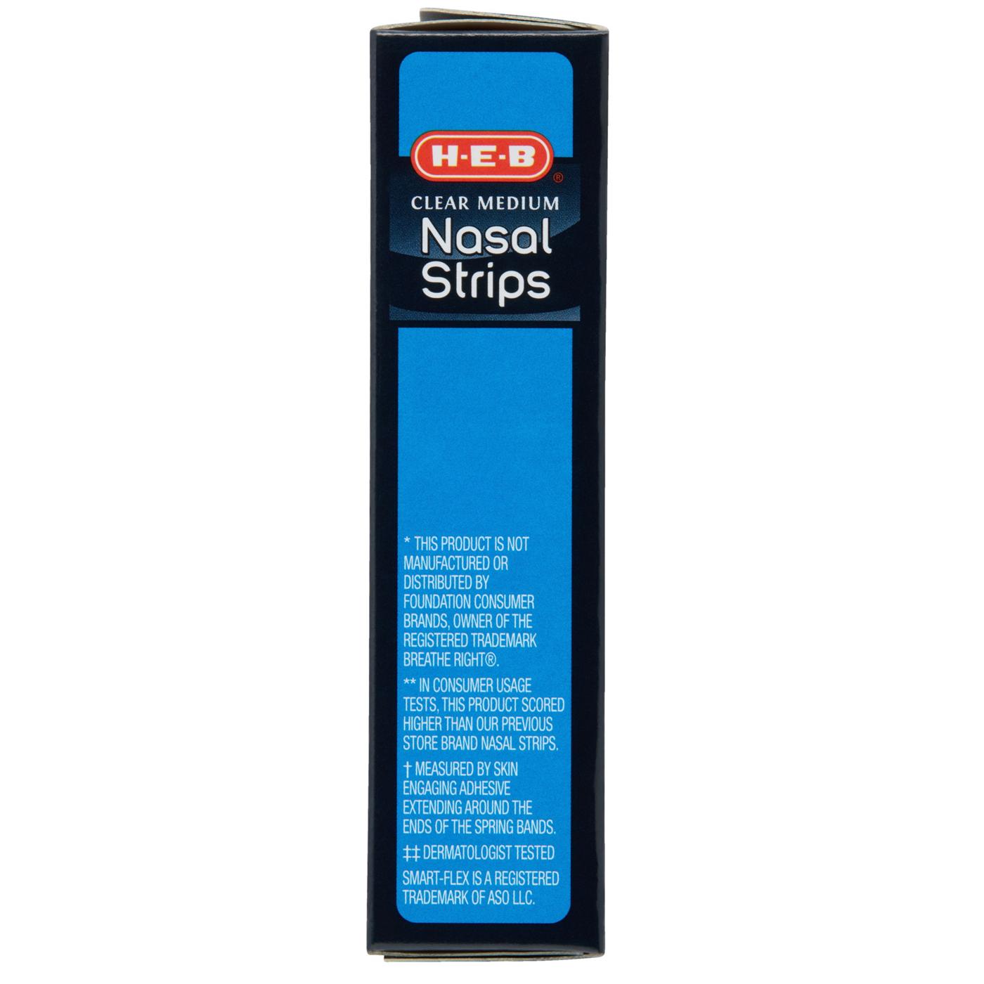 H-E-B Clear Nasal Strips - Medium; image 2 of 5