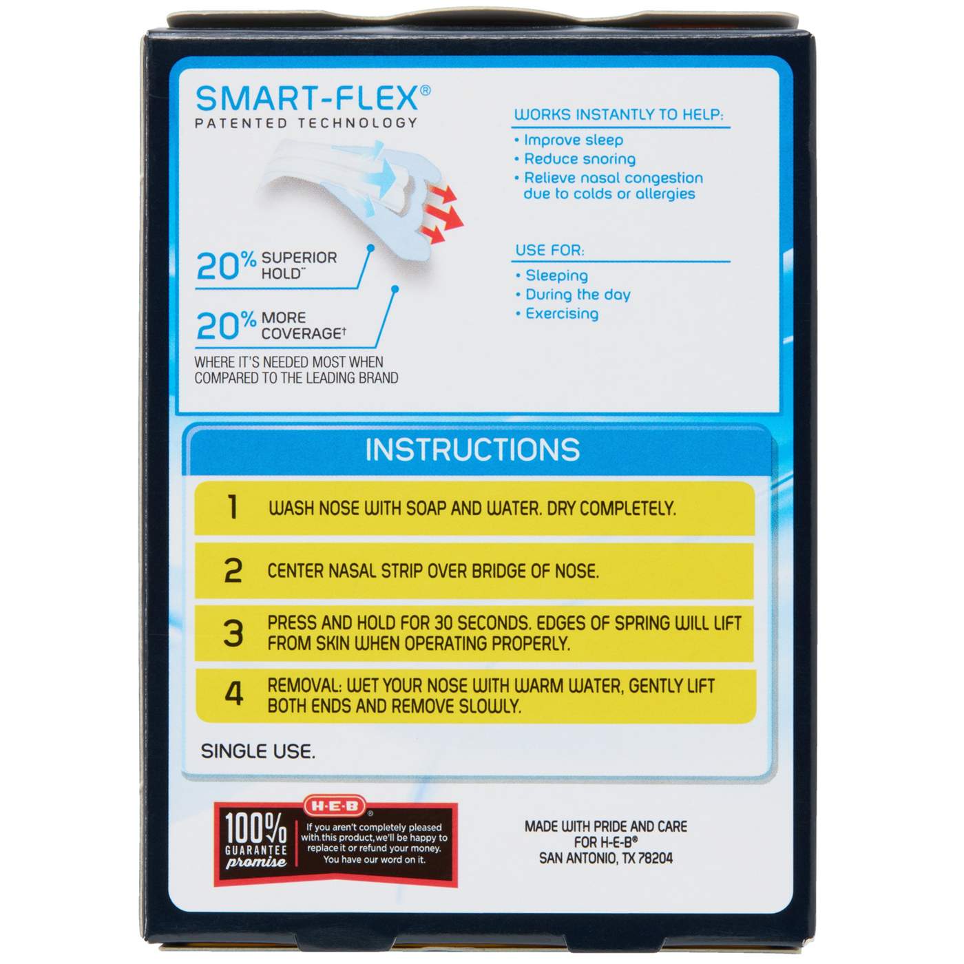 H-E-B Clear Nasal Strips - Medium; image 4 of 5