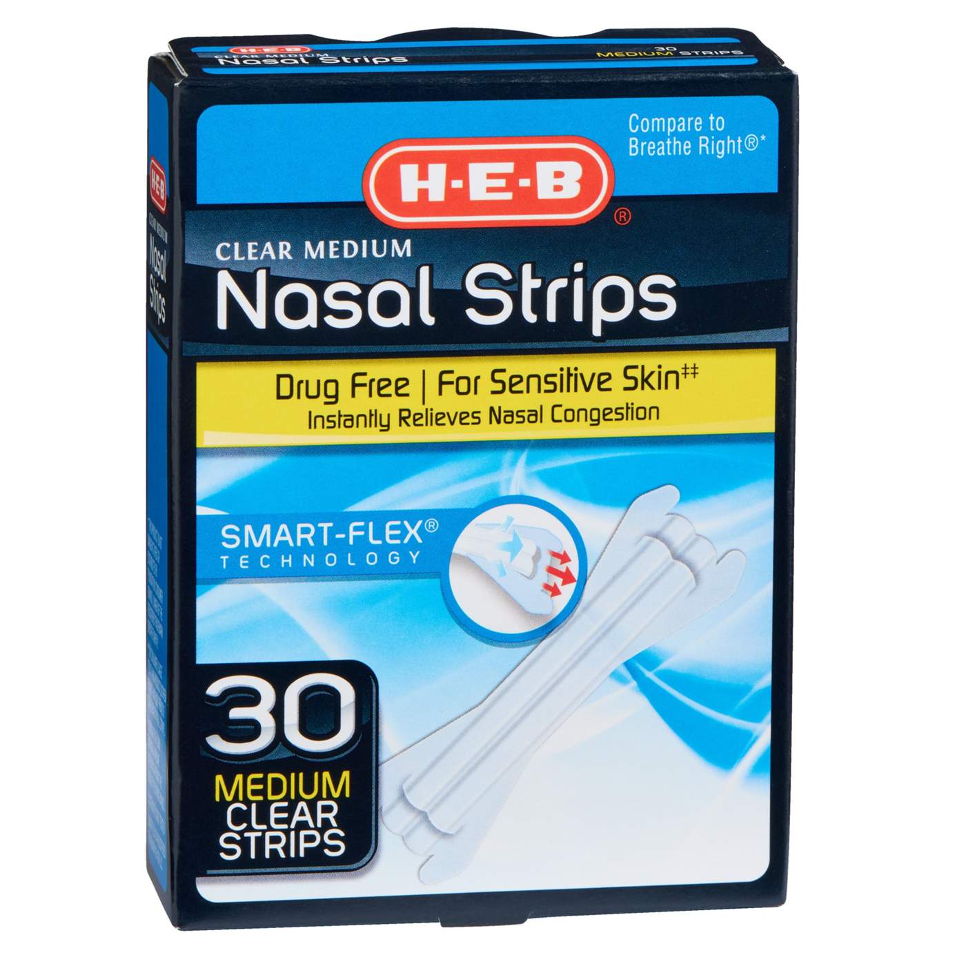 H-E-B Clear Nasal Strips - Medium; image 5 of 5