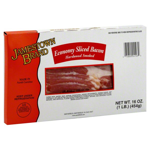 Jamestown Brand Hardwood Smoked Economy Sliced Bacon - Shop Jamestown ...